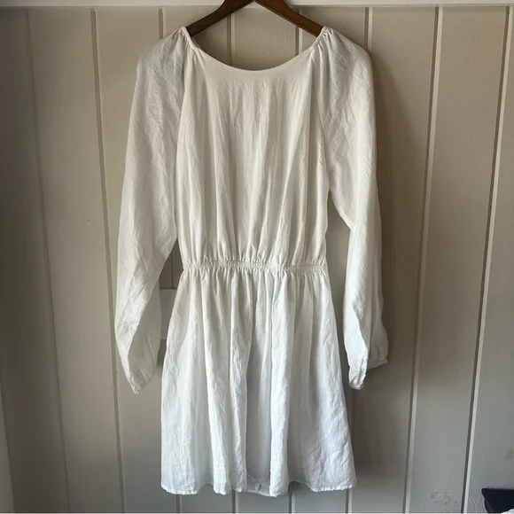 H&M | Dresses | Hm White Long Sleeve Open Back Dress Nwt Size Large | Poshmark H&M | Dresses | Hm White Long Sleeve Open Back Dress Nwt Size Large | Poshmark